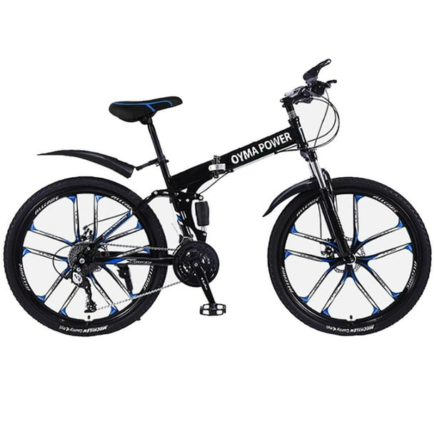 Details about / 26in Foldable Outroad Mountain Bike 21-Speed Double Disc Brake Bicycles MTB Bike